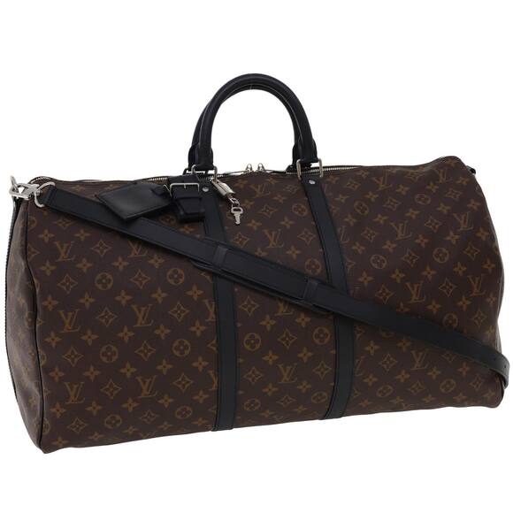 LOUIS VUITTON Monogram Macassar Keepall Bandouliere 55 M56714 - Picture 1 of 16